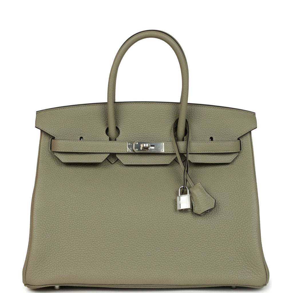 Hermes Birkin 35 Sauge Togo Palladium Hardware