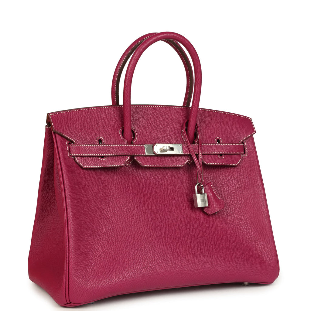 Hermes Birkin 35 Tosca Candy Epsom Palladium Hardware