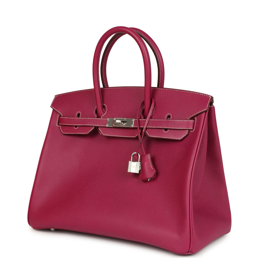 Hermes Birkin 35 Tosca Candy Epsom Palladium Hardware