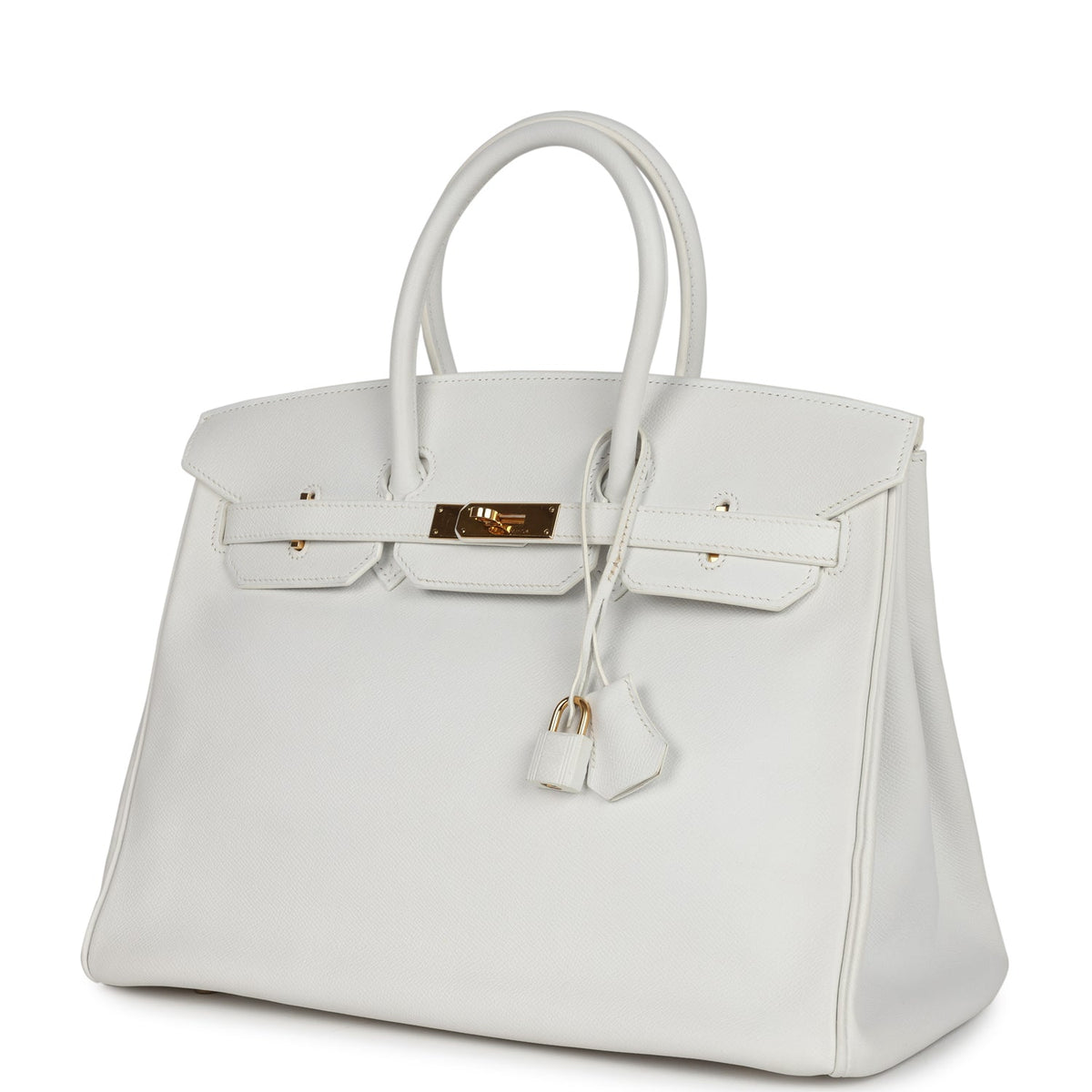 Hermes Birkin 35 White Epsom Gold Hardware