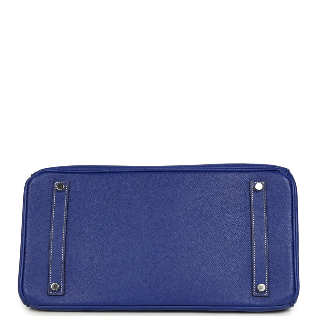 Candy Hermes Birkin 35 Bleu Electric Verso Epsom Palladium Hardware