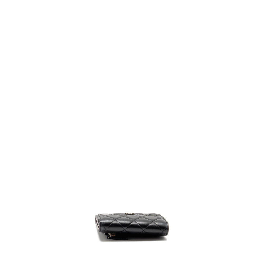 chanel-small-classic-flap-wallet-lambskin-black-shw