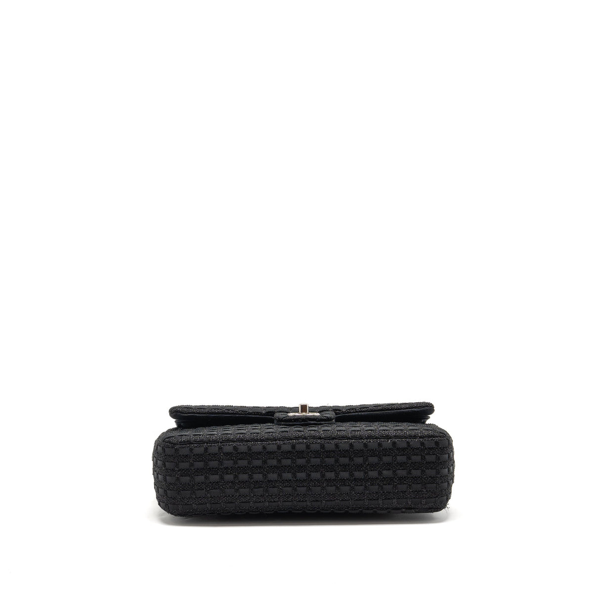 chanel-medium-classic-double-flap-bag-tweed-black-shw-copy