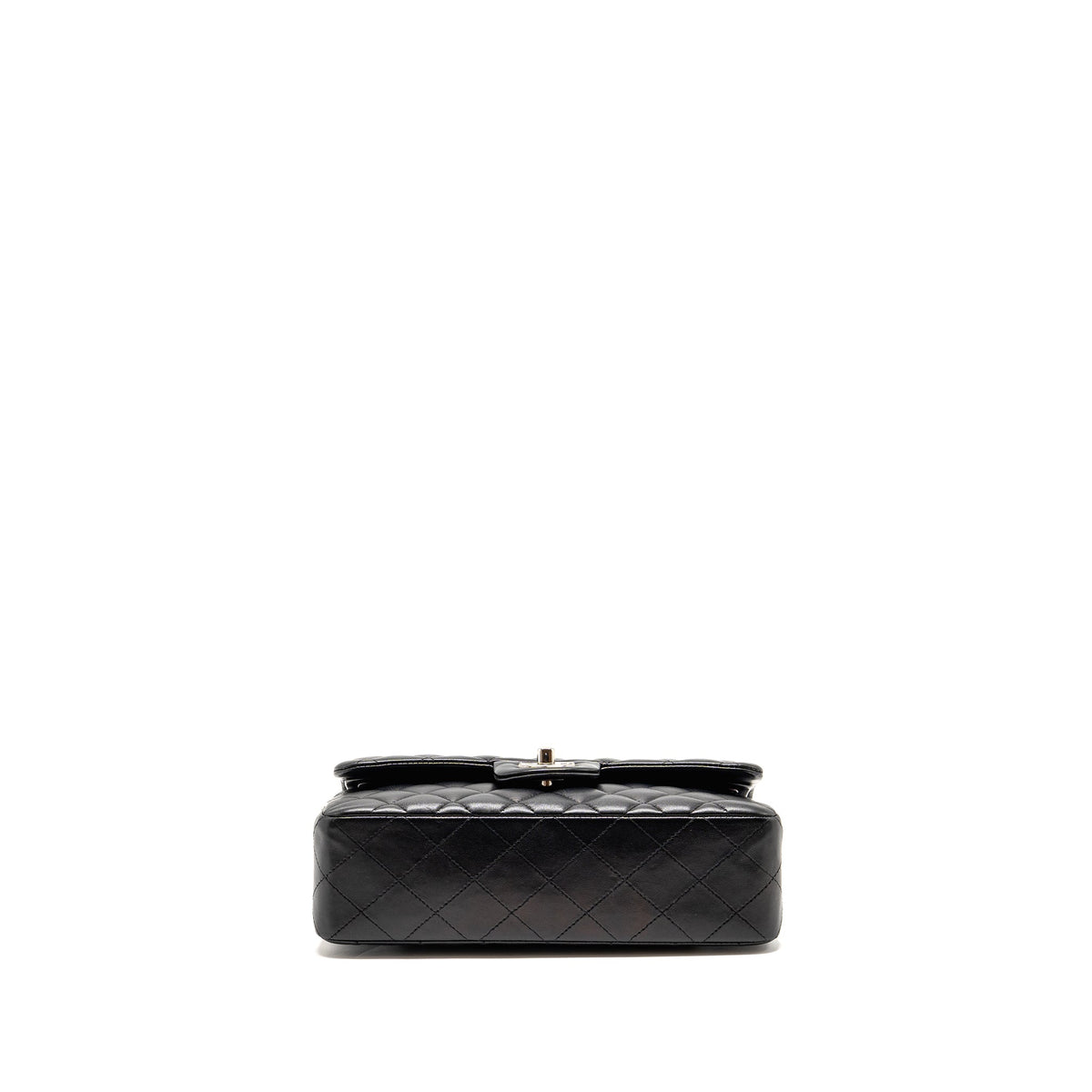 chanel-small-classic-double-flap-bag-lambskin-black-shw-2