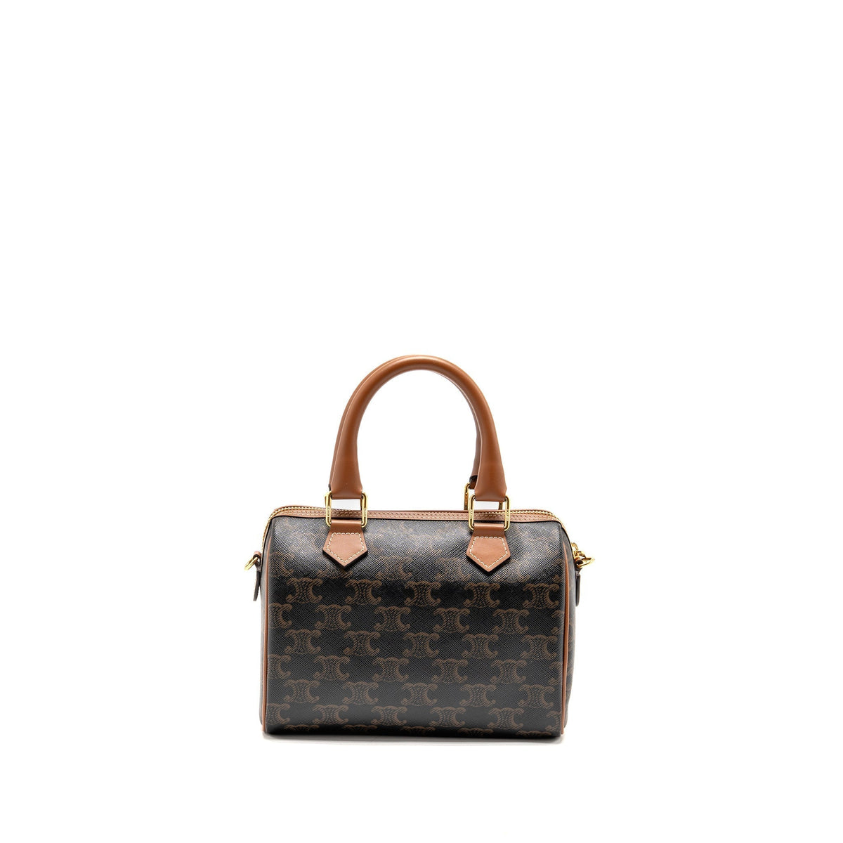 celine-small-boston-bag-triomphe-canvas-calfskin-tan-ghw-1