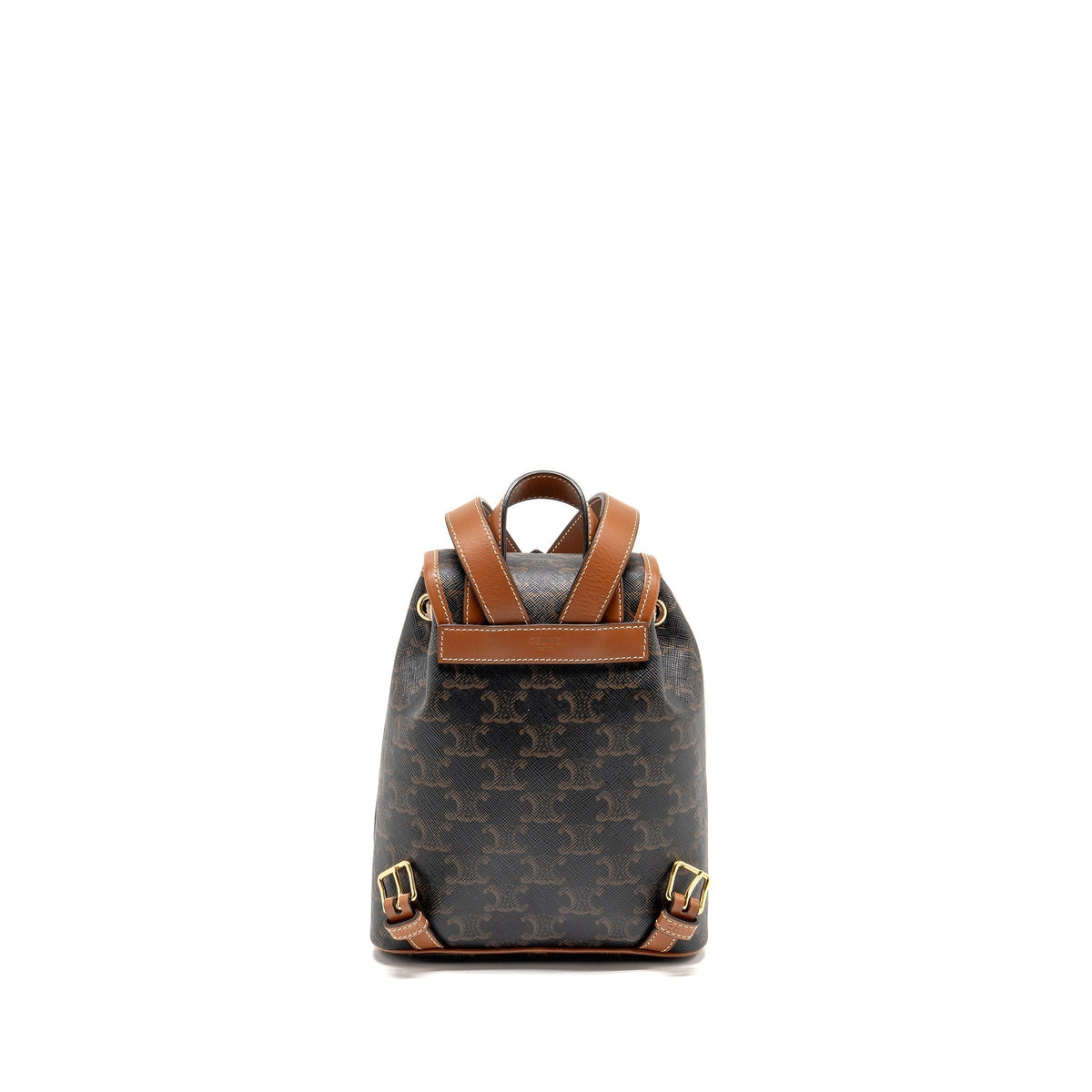celine-mini-backpack-folco-triomphe-canvas-calfskin-tan-ghw-3