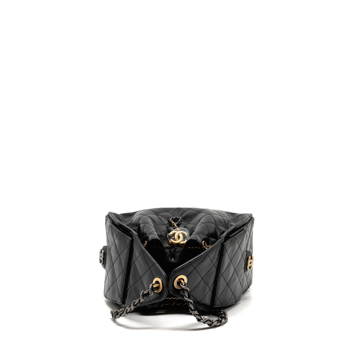 chanel-small-25-bag-crumpled-shiny-calfskin-black-multicolour-hardware-microchip-copy