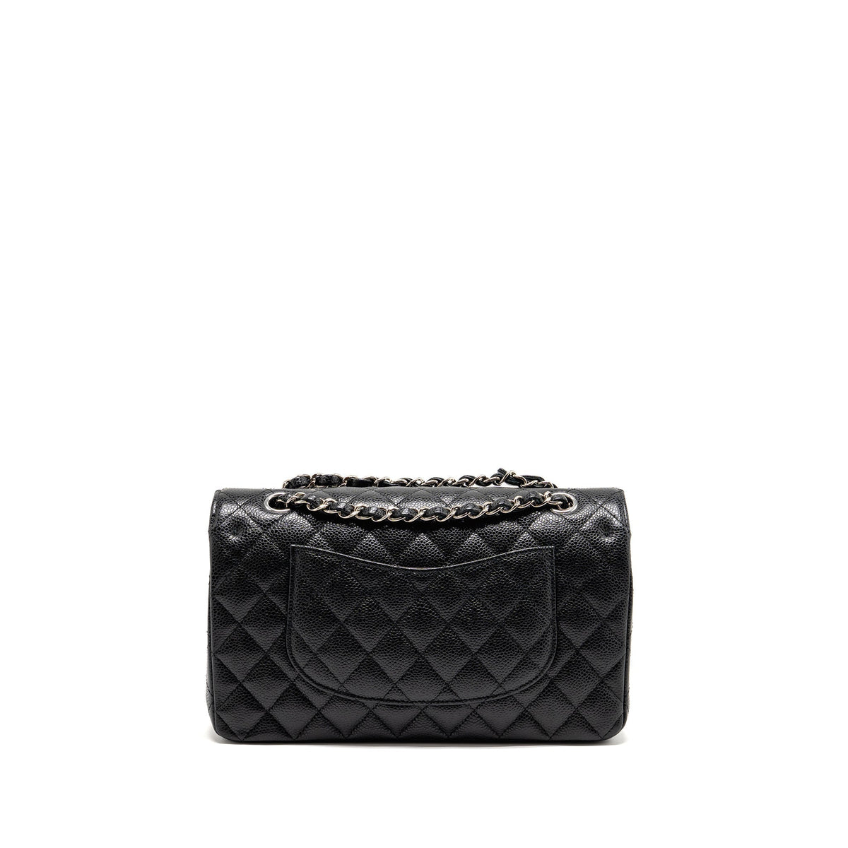 chanel-medium-classic-double-flap-bag-caviar-black-shw-12