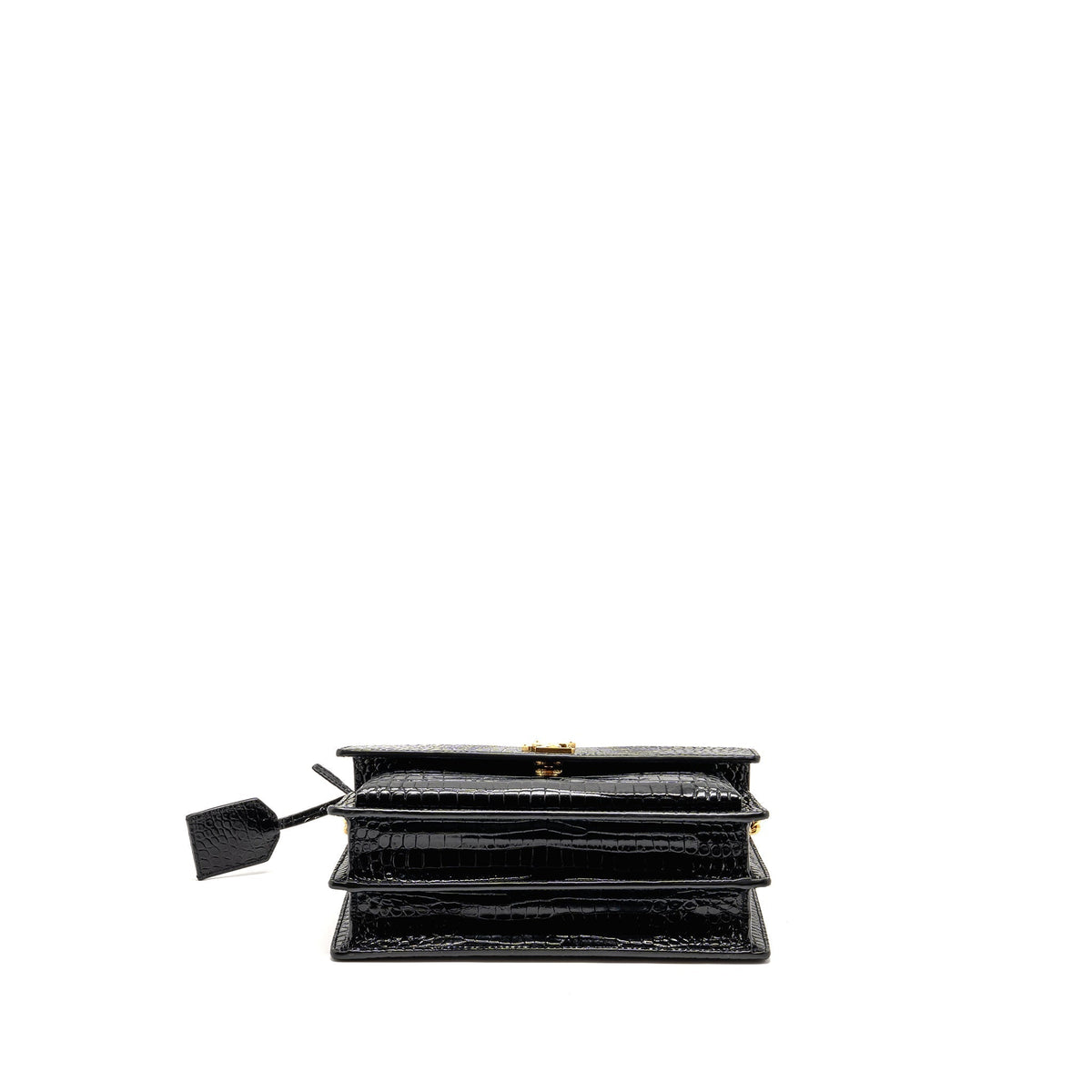 saint-laurent-ysl-sunset-medium-crocodile-embossed-calfskin-black-ghw