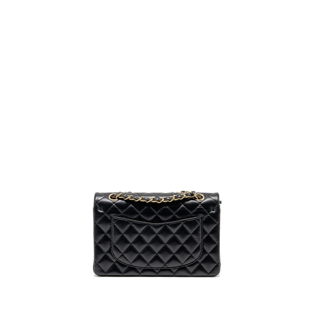 chanel-small-classic-double-flap-bag-lambskin-black-ghw-2