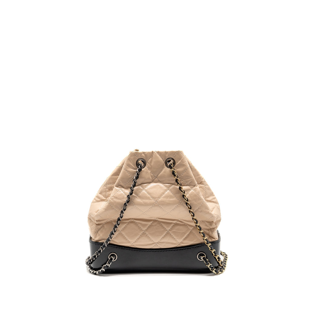 chanel-small-gabrielle-backpack-aged-calfskin-beige-black-multicolour-hardware-1