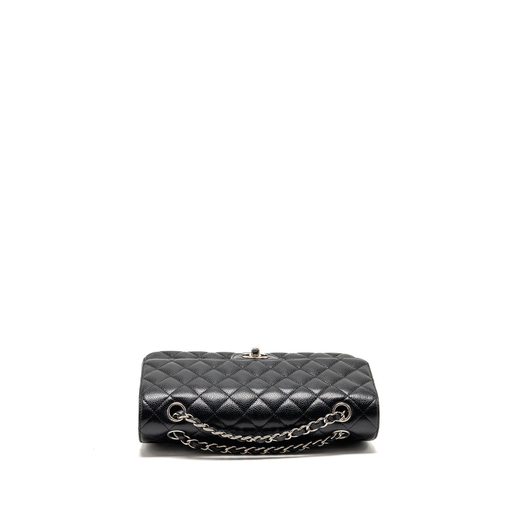 chanel-medium-classic-double-flap-bag-caviar-black-shw-11