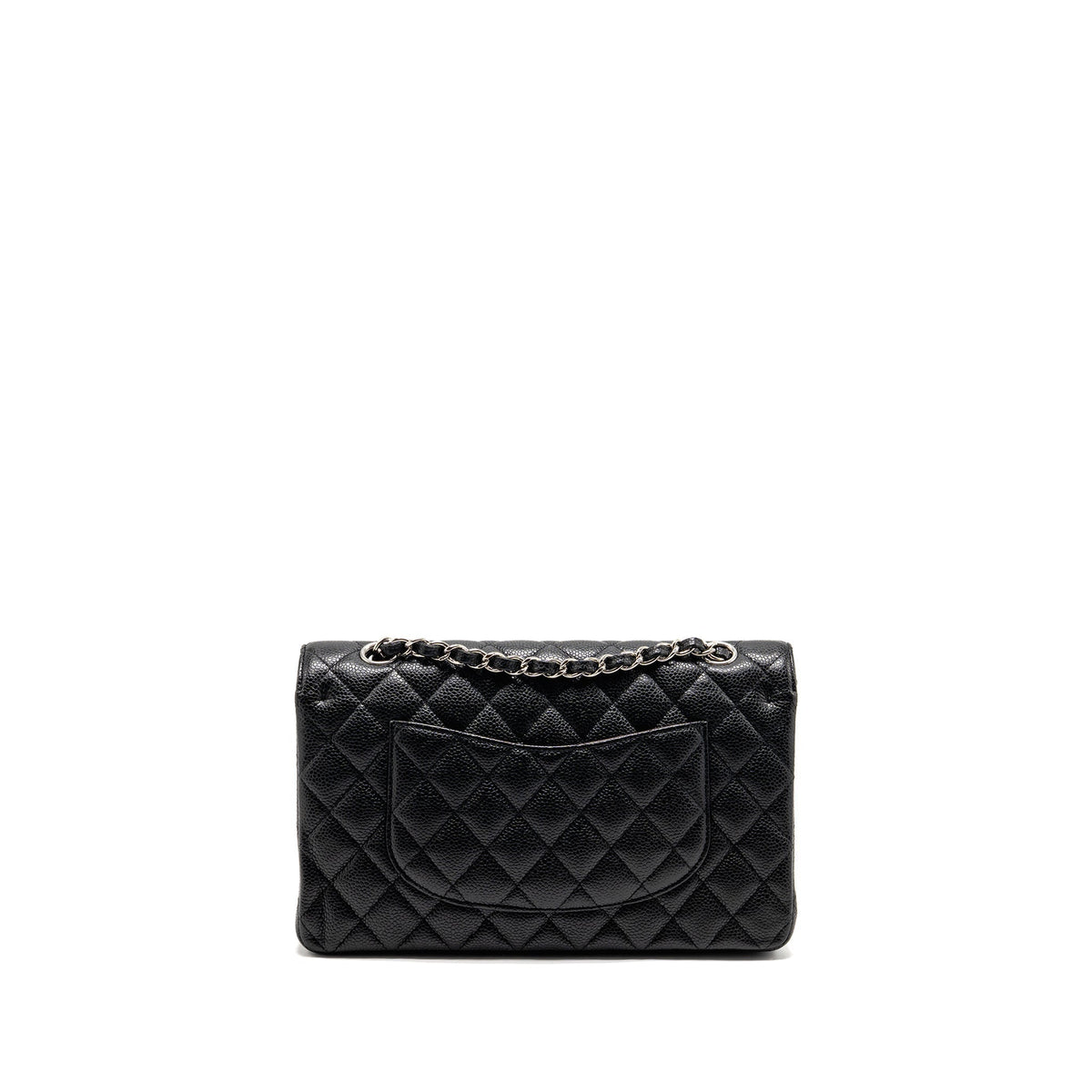 chanel-medium-classic-double-flap-bag-caviar-black-shw-14