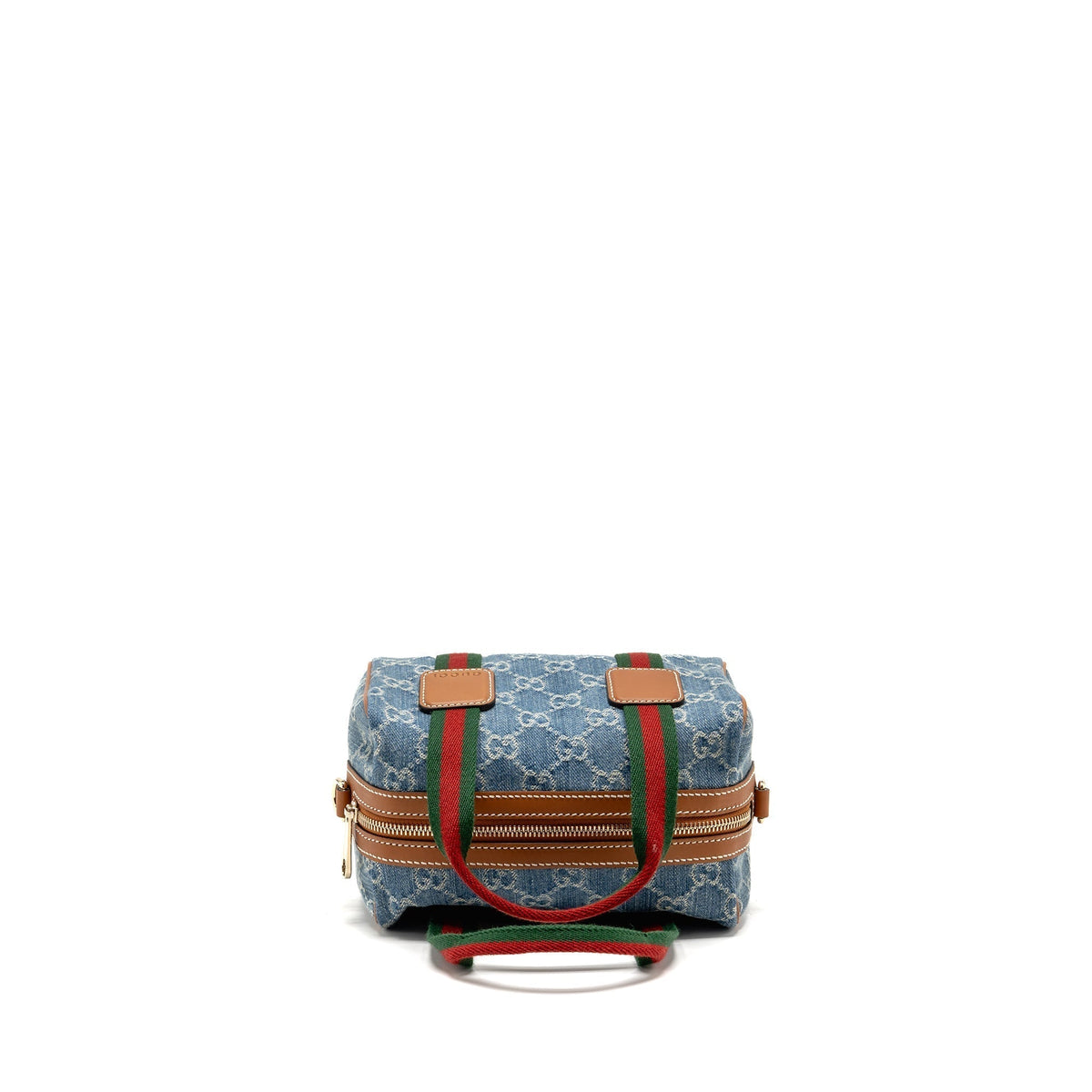 gucci-mini-gg-handbag-gg-denim-leather-light-blue-white-brown-ghw