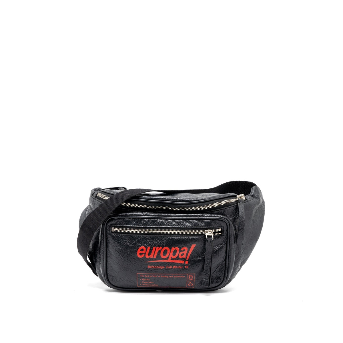 balenciaga-europa-belt-bag-calfskin-black-red-shw