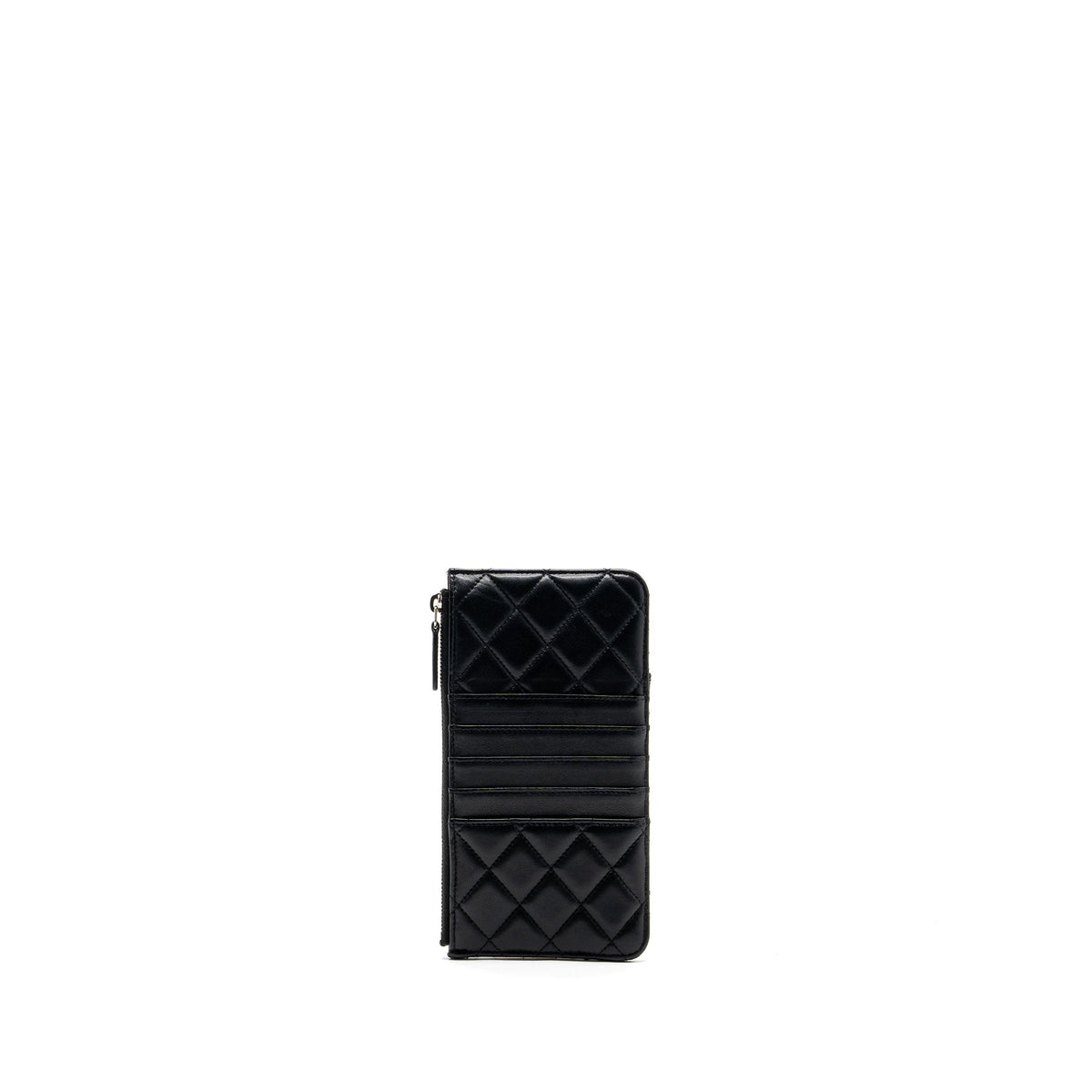 chanel-phone-zip-pouch-lambskin-black-shw