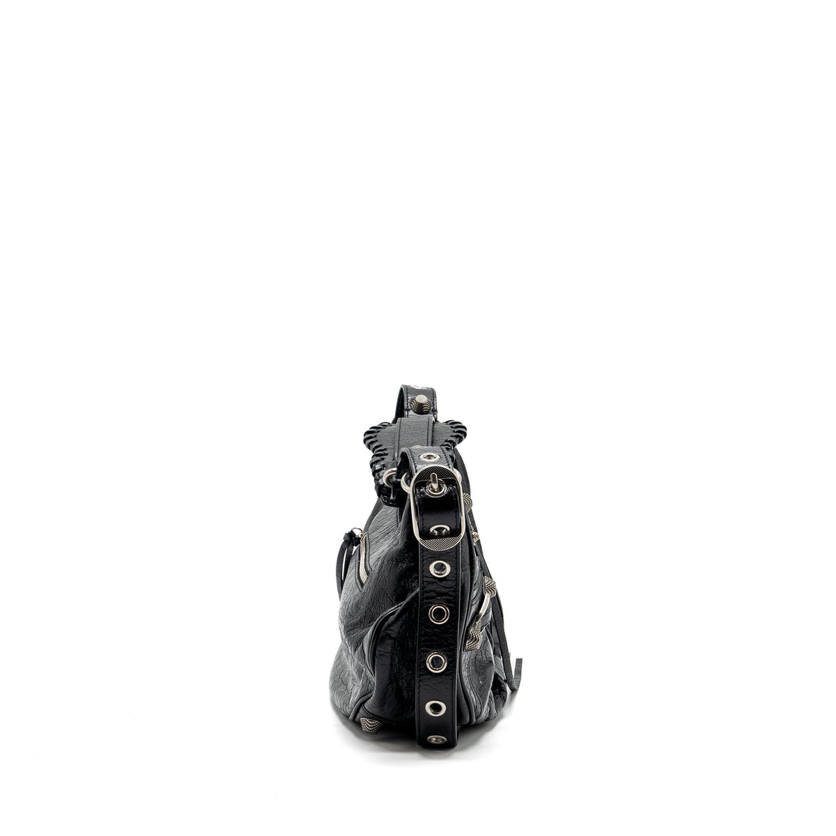 balenciaga-le-cargole-small-shoulder-bag-lambskin-black-shw
