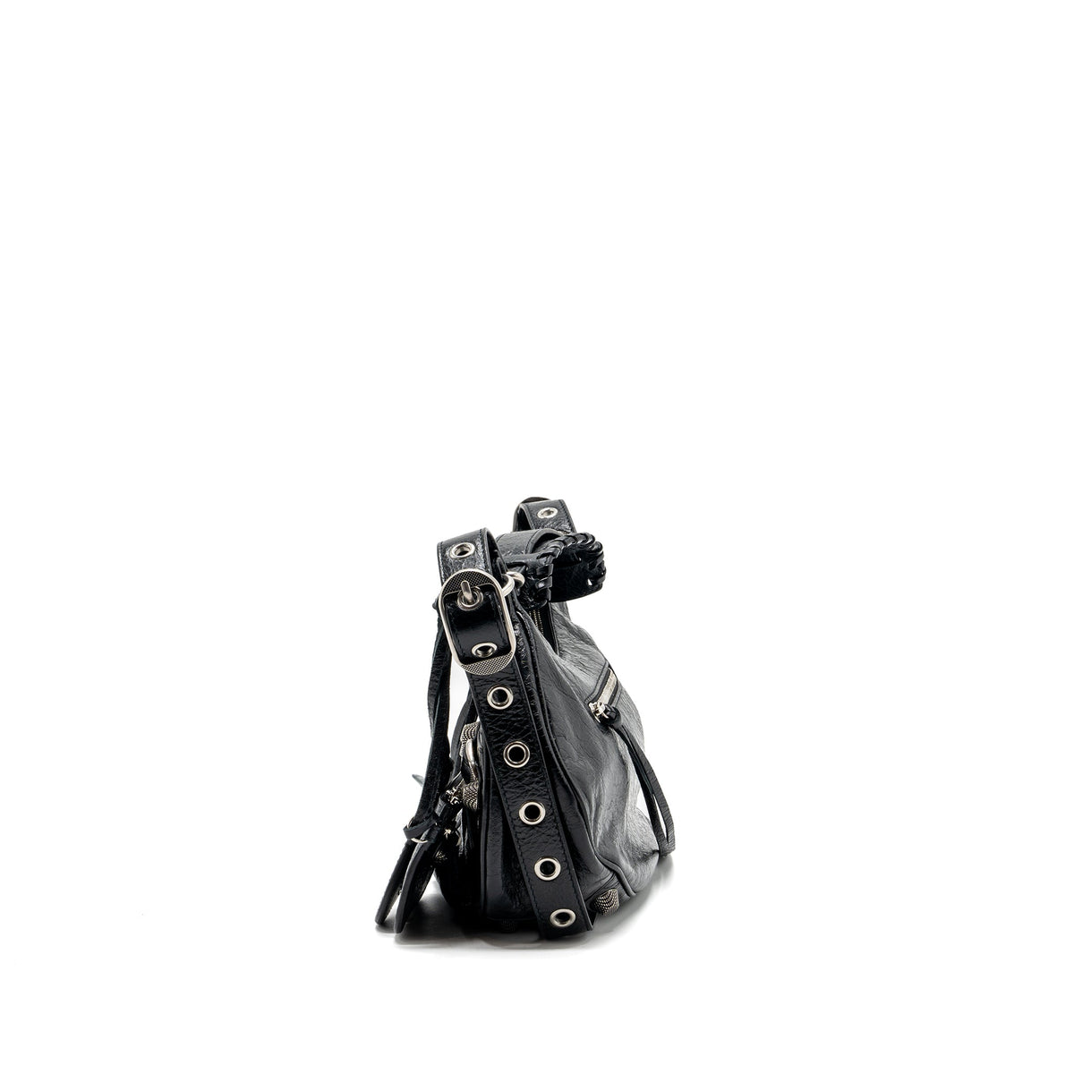 balenciaga-le-cargole-small-shoulder-bag-lambskin-black-shw