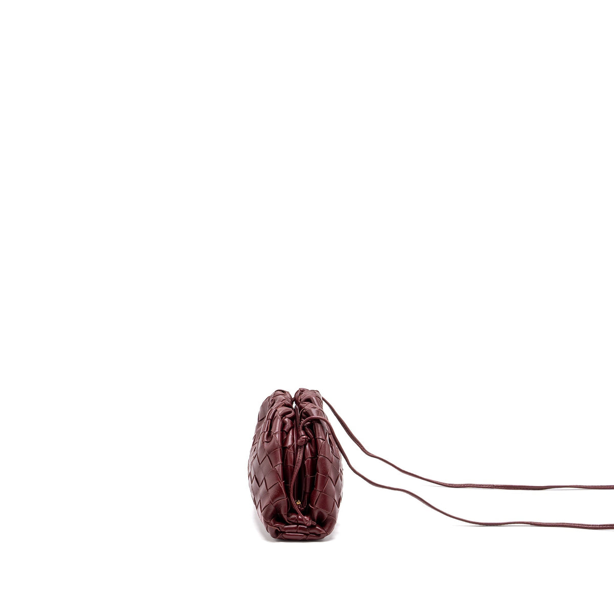 bottega-veneta-mini-pouch-lambskin-dark-red-ghw