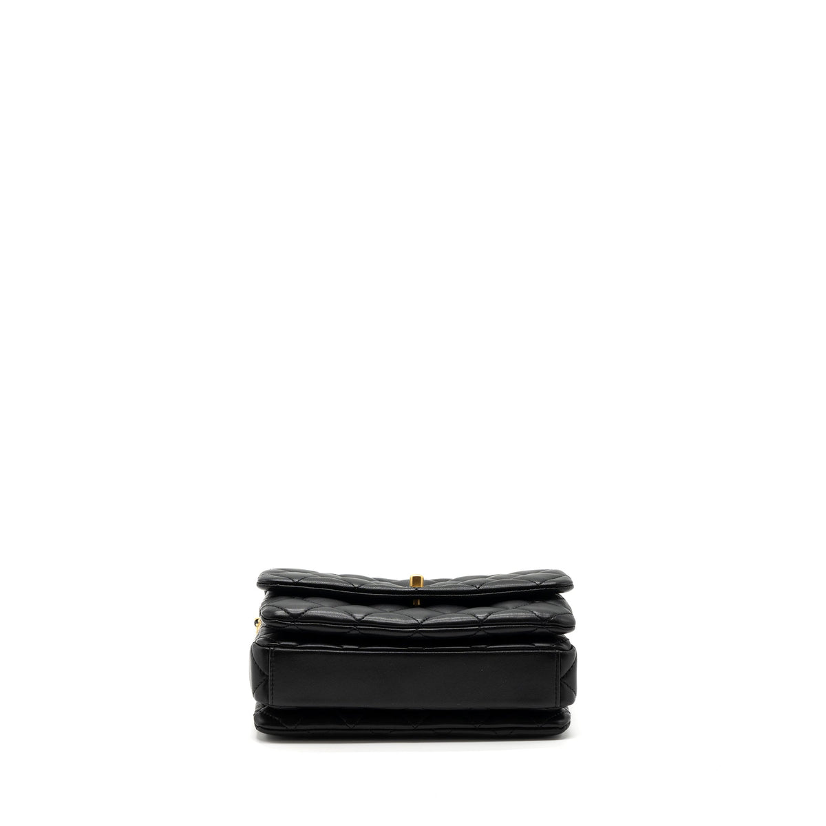 chanel-22a-button-on-chain-flap-shoulder-bag-lambskin-black-brushed-ghwmicrochip