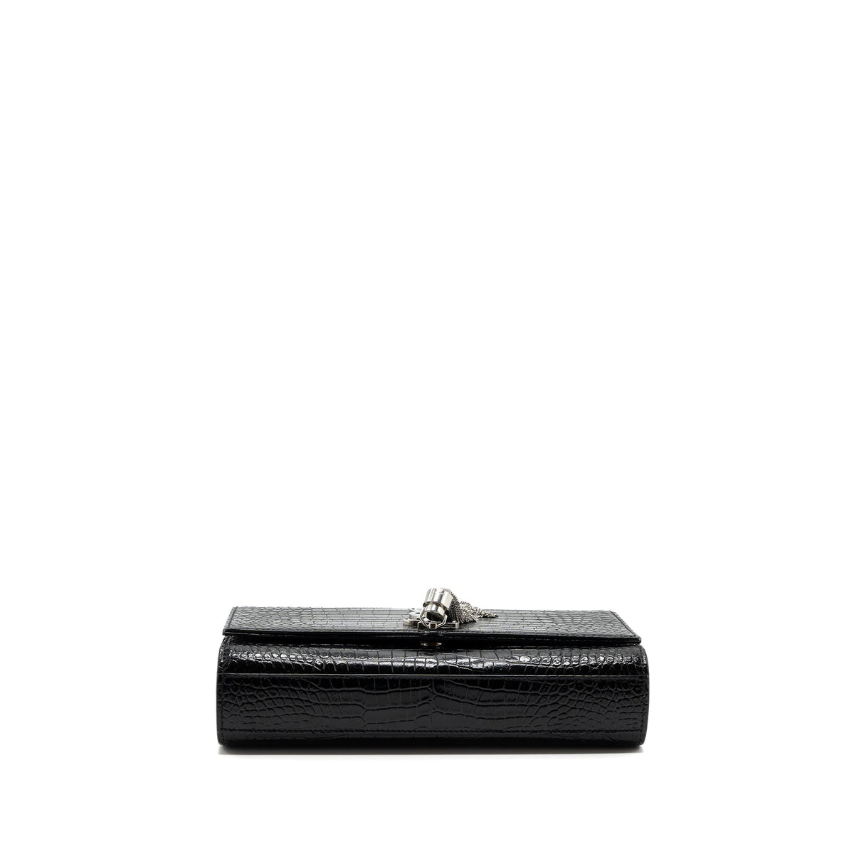 saint-laurent-ysl-kate-tassel-croc-embossed-calfskin-black-shw