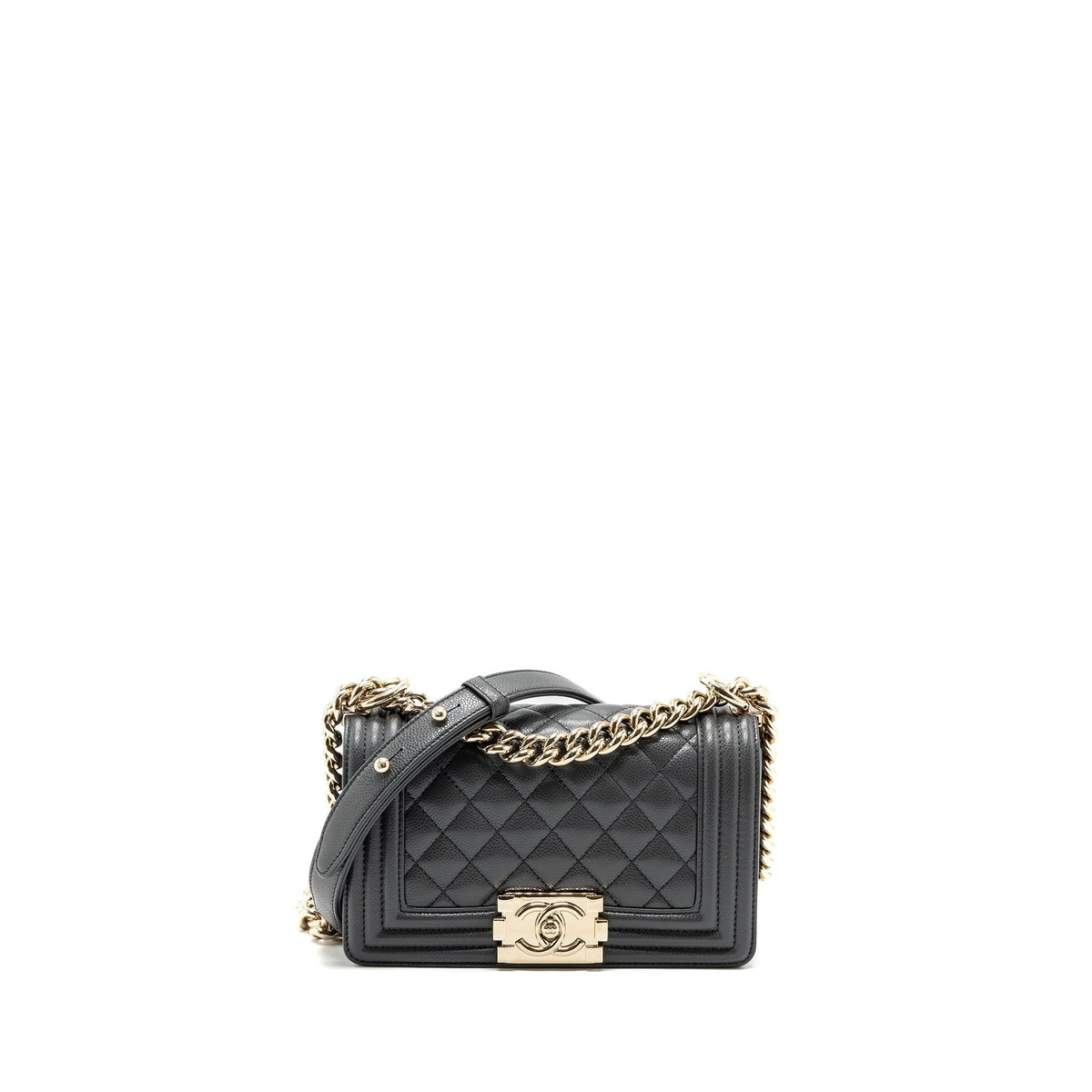 chanel-small-boy-bag-caviar-grey-lghw-microchip