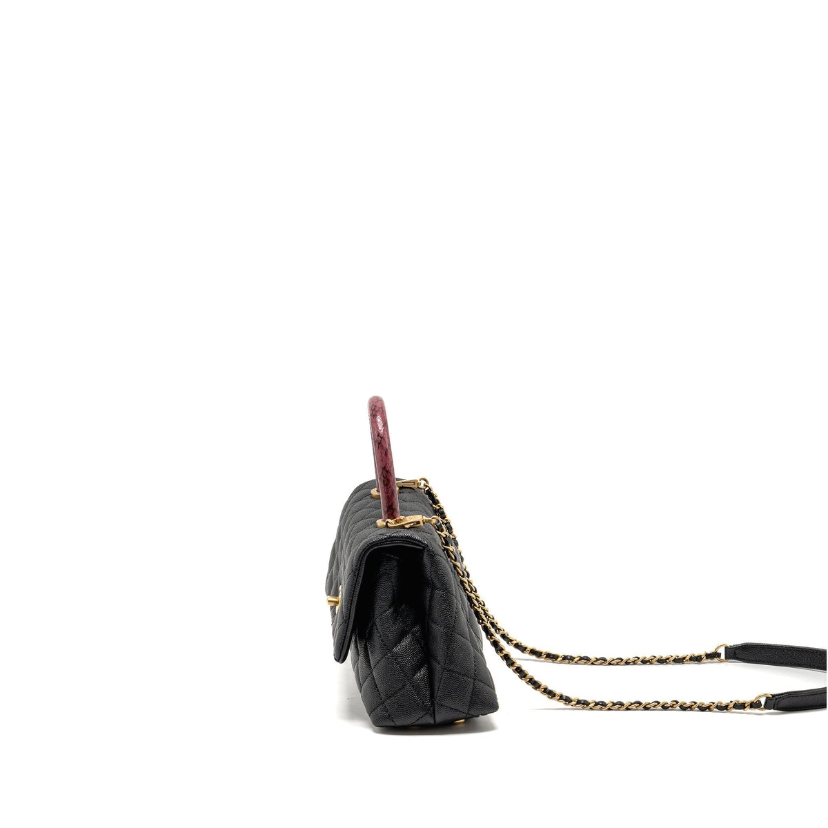 chanel-small-coco-handle-with-snake-embossed-handle-caviar-black-ghw