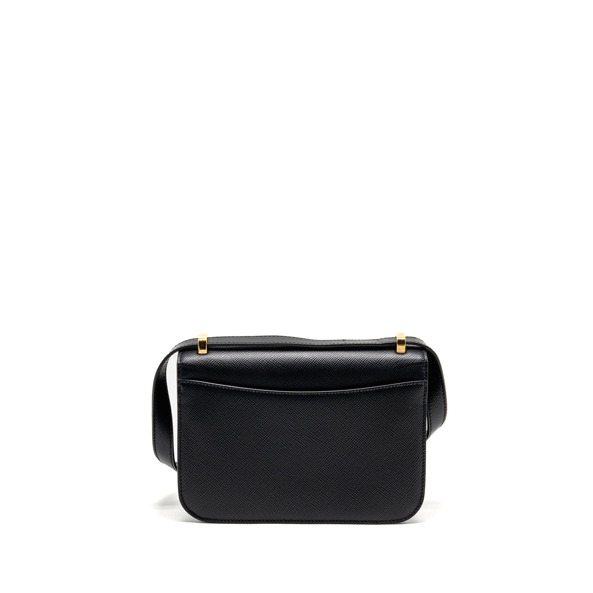 prada-saffiano-leather-flap-shoulder-bag-calfskin-black-ghw