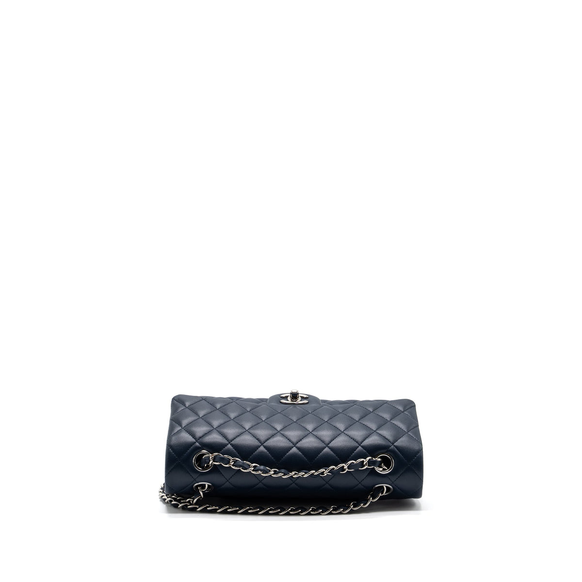 copy-of-chanel-medium-classic-double-flap-bag-lambskin-dark-blue-shw