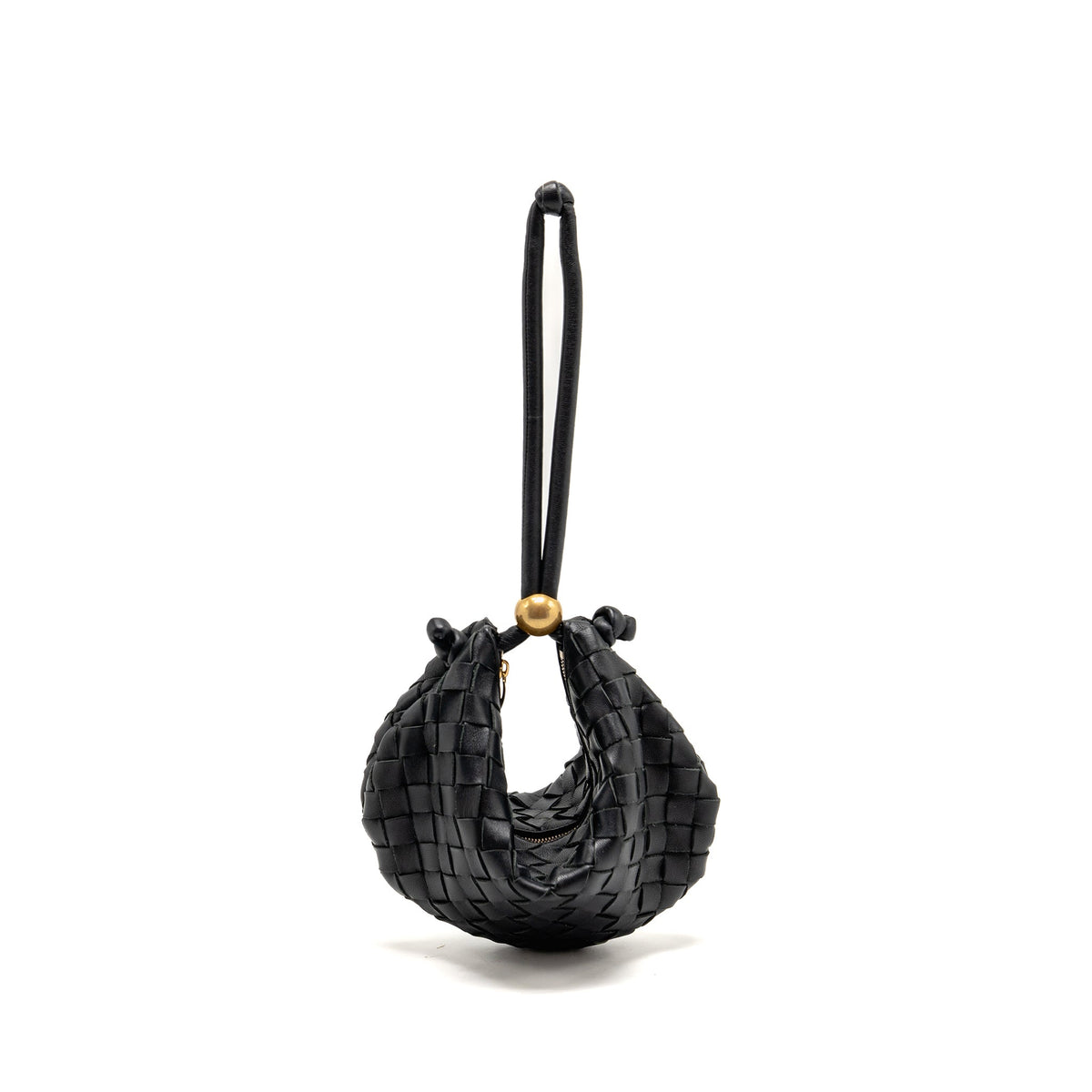 bottega-veneta-mini-turn-pouch-lambskin-black-ghw