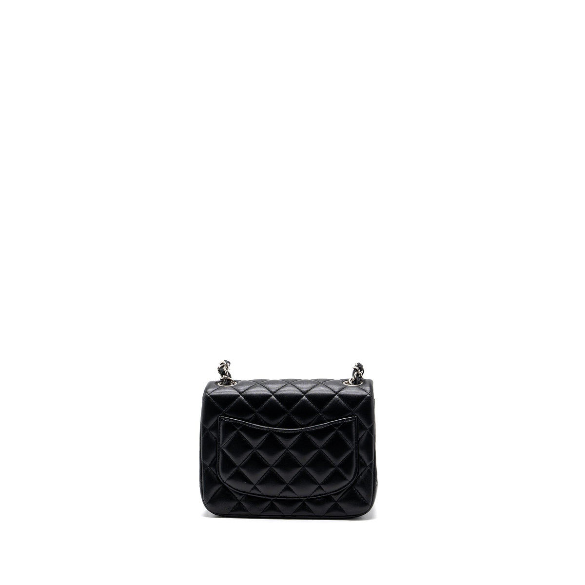 copy-of-chanel-mini-square-flap-bag-lambskin-black-shw