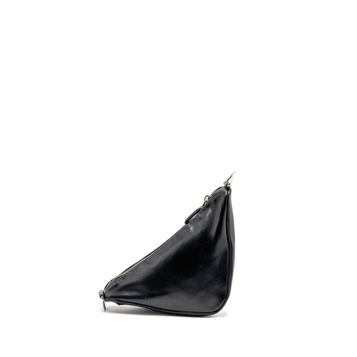 prada-triangle-shoulder-bag-leather-black-shw-no-price