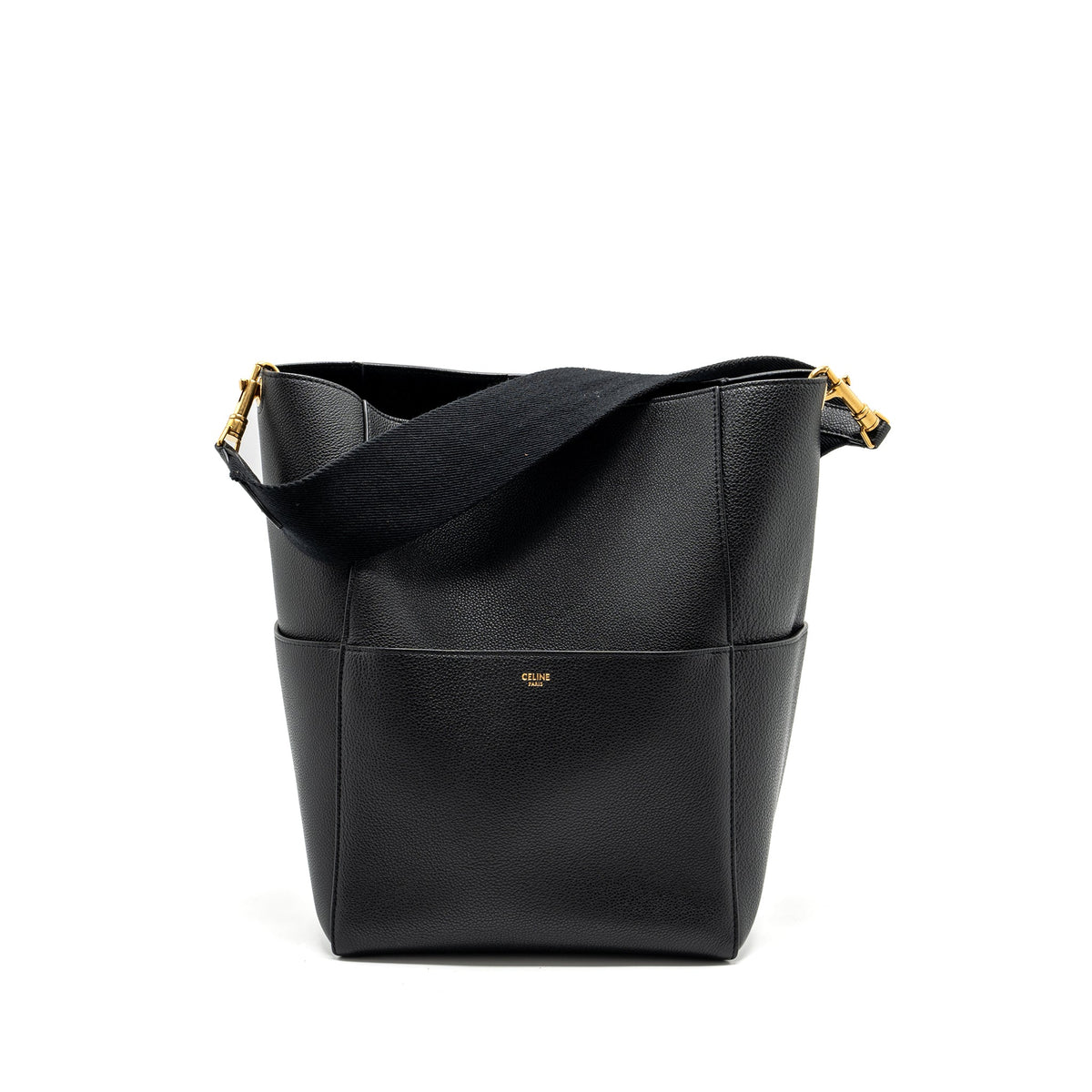 celine-sangle-bucket-bag-grained-calfskin-black-ghw-1