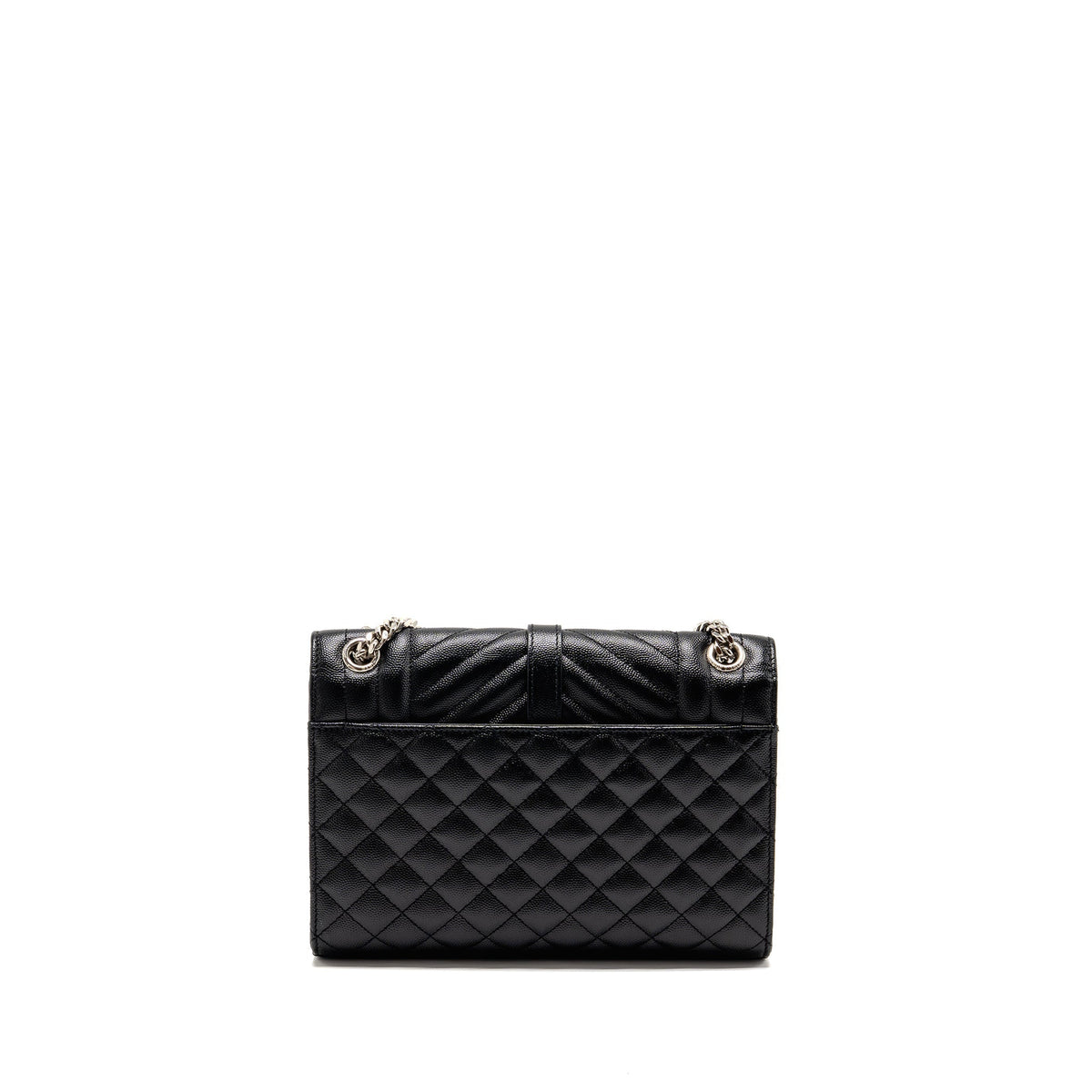saint-laurent-ysl-medium-envelop-bag-grained-calfskin-black-shw