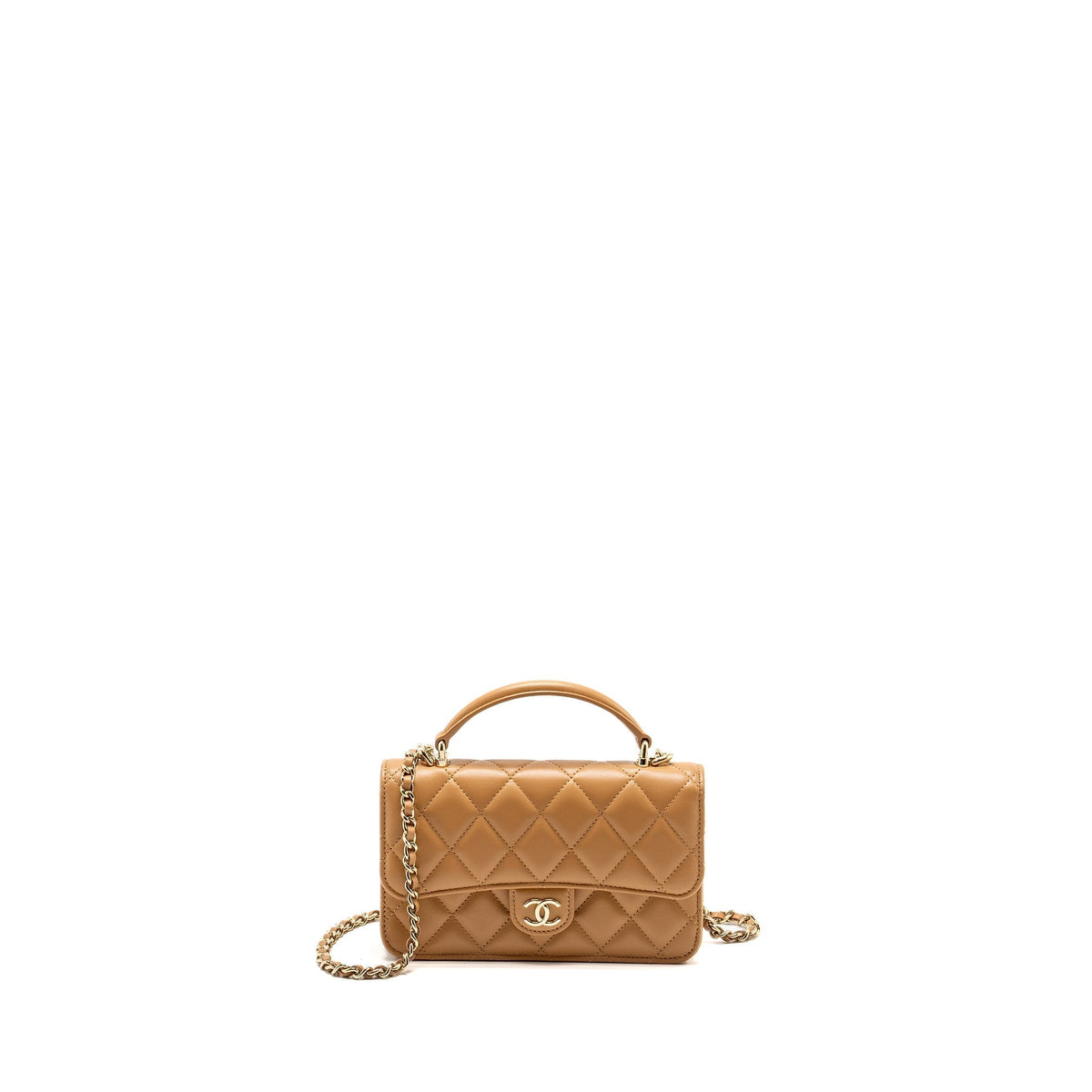 chanel-top-handle-mini-flap-bag-lambskin-caramel-lghw-microchip