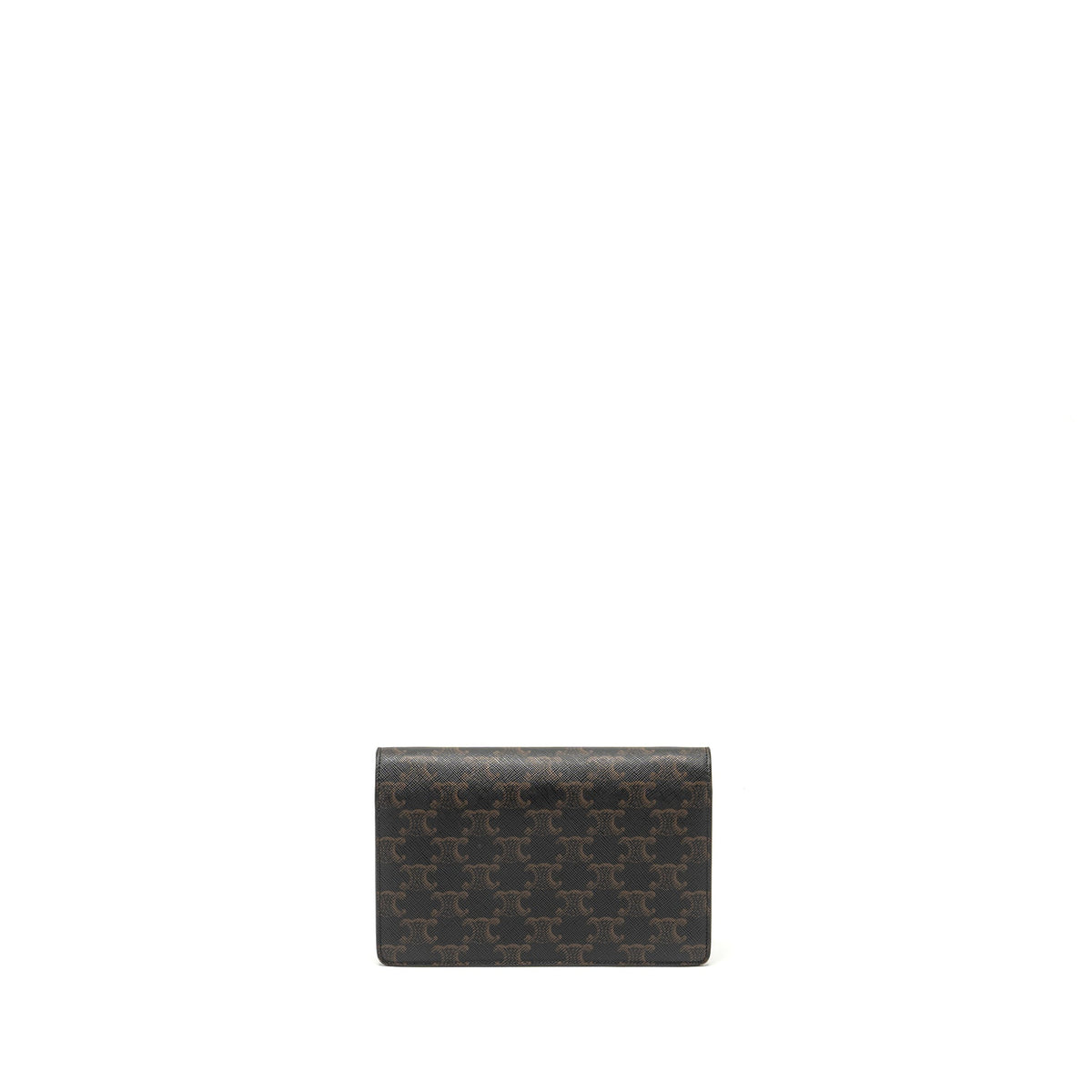 celine-wallet-on-strap-triomphe-canvas-smooth-lambskin-tan-ghw-5