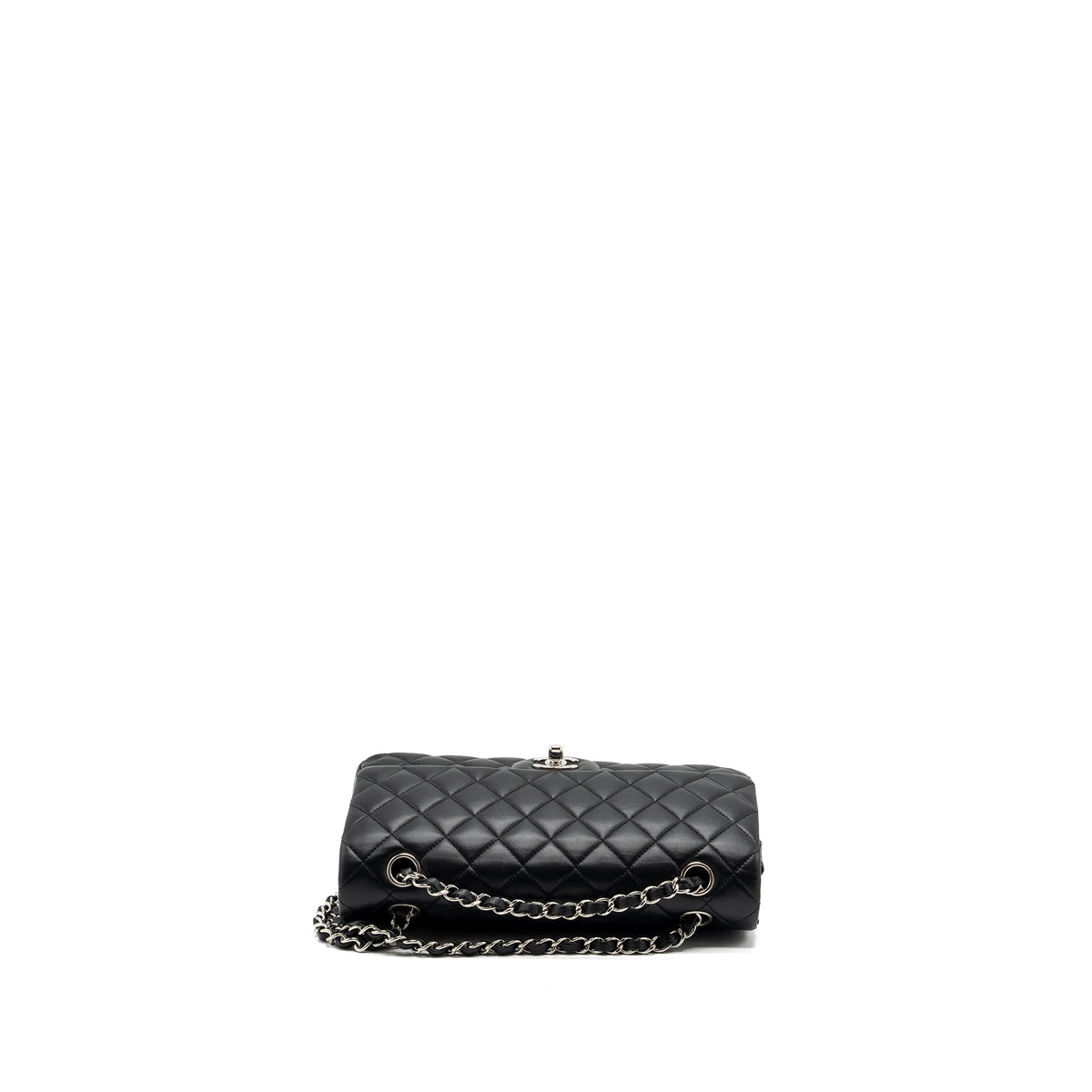 chanel-medium-classic-double-flap-bag-lambskin-black-shw-2