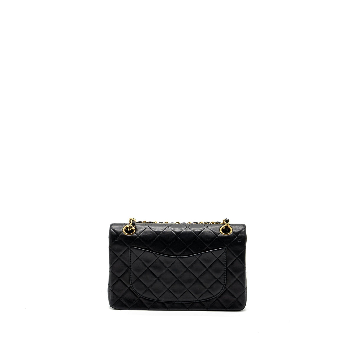 chanel-vintage-small-classic-double-flap-bag-lambskin-black-ghw