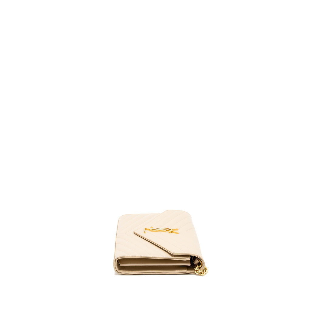 saint-laurent-cassandre-matelasse-chain-wallet-grained-calfskin-beige-ghw
