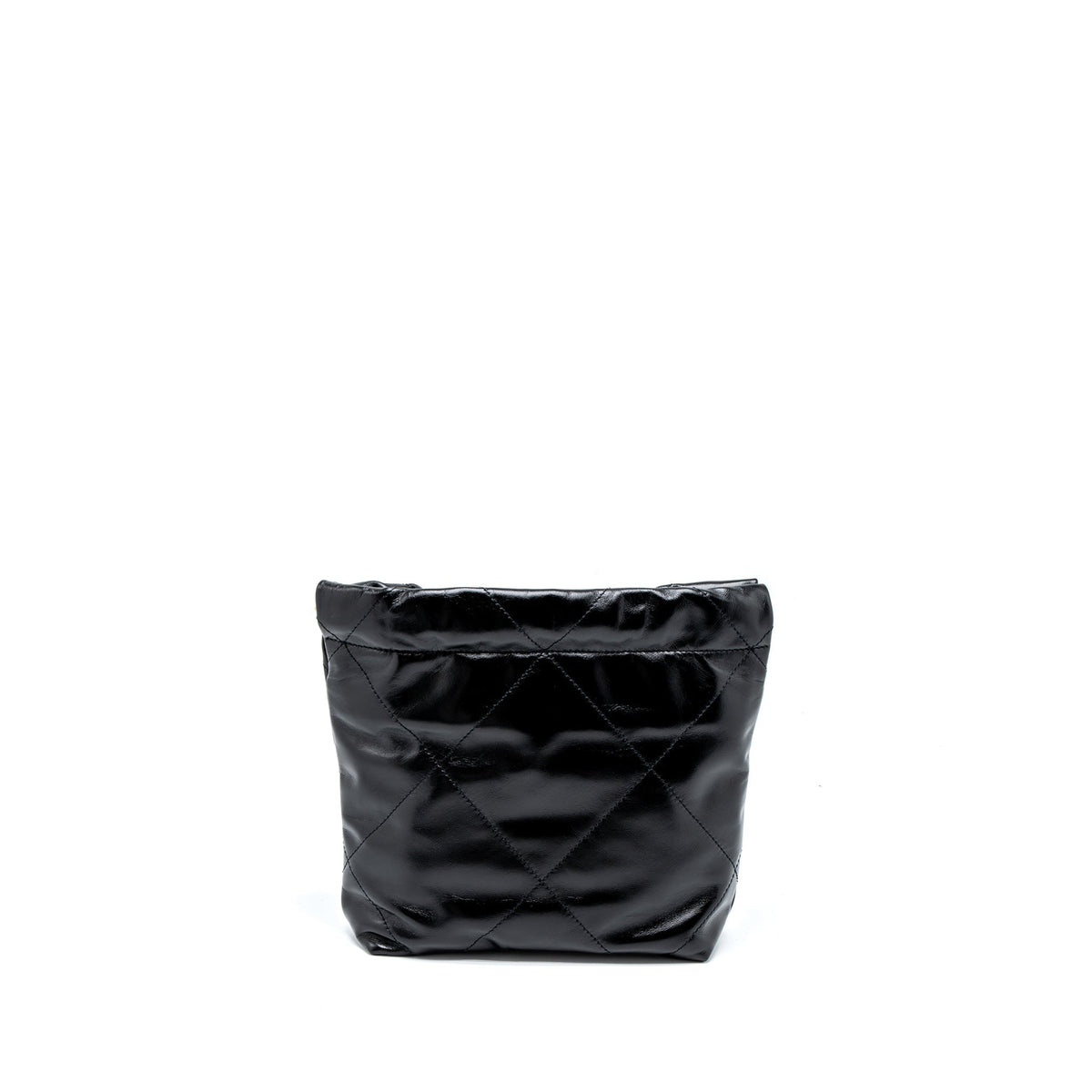 copy-of-chanel-23s-mini-22-bag-shiny-calfskin-black-brushed-ghw-microchip