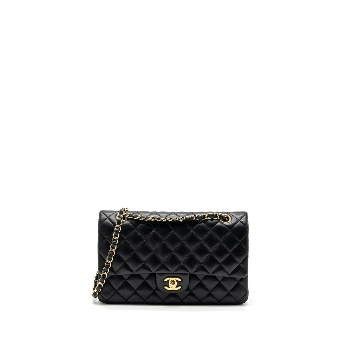 chanel-medium-classic-double-flap-bag-lambskin-black-ghw-4