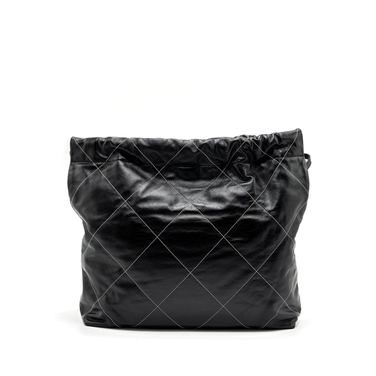 chanel-medium-22-bag-shiny-calfskin-black-with-white-stitching-gold-letter-ghw
