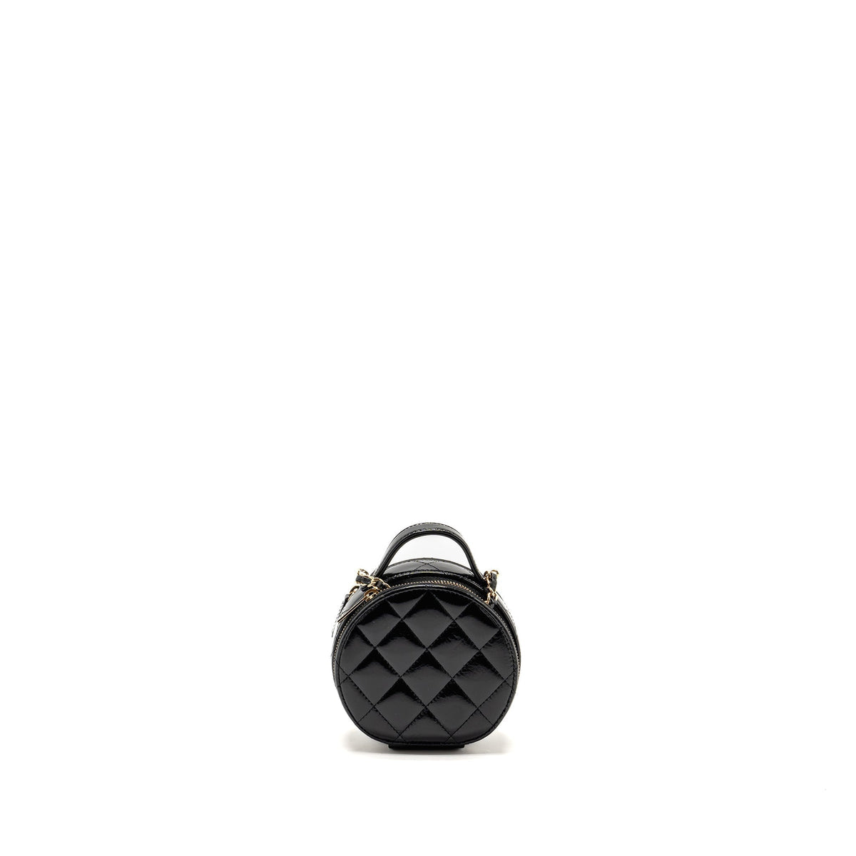 chanel-22b-top-handle-mini-round-vanity-case-with-chain-shiny-leather-black-lghw-microchip