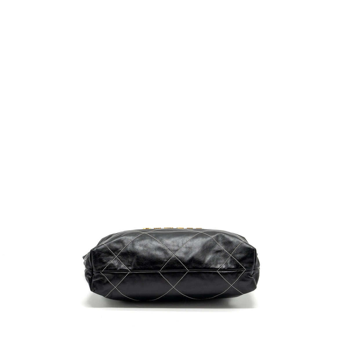 chanel-small-22-bag-calfskin-with-white-sticking-black-ghw-microchip