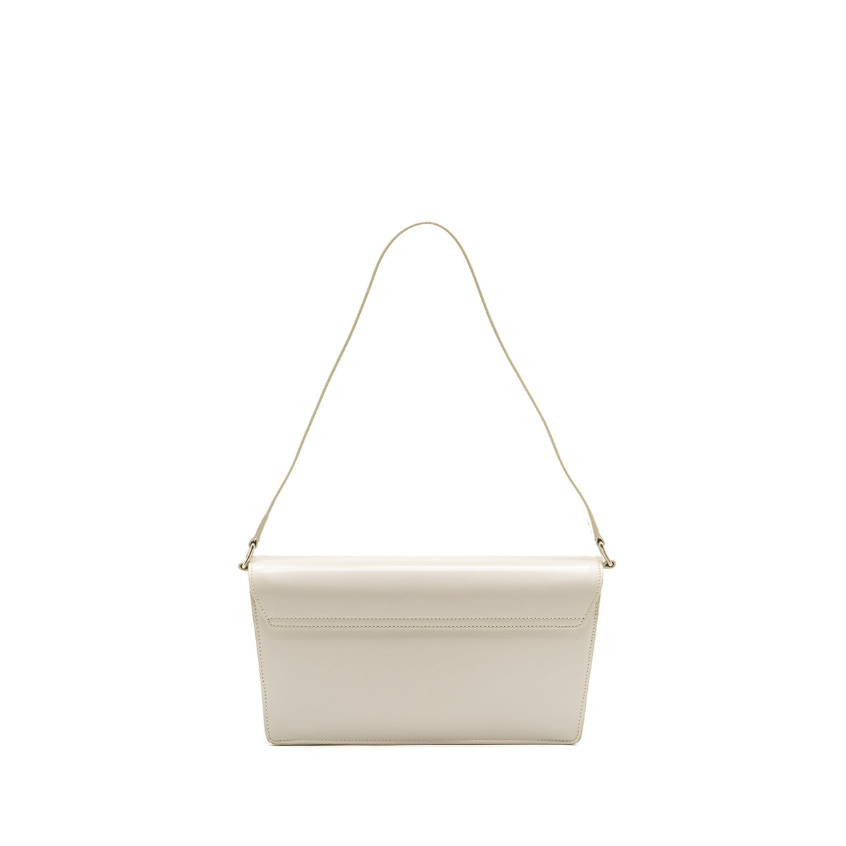 celine-trapeze-triomphe-shoulder-bag-shiny-calfskin-white-shw