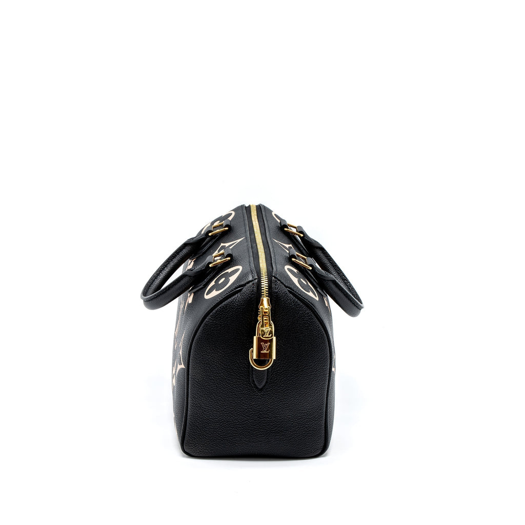 louis-vuitton-speedy-bandouliere-25-bicolour-monogram-empreinte-ghw-new-version