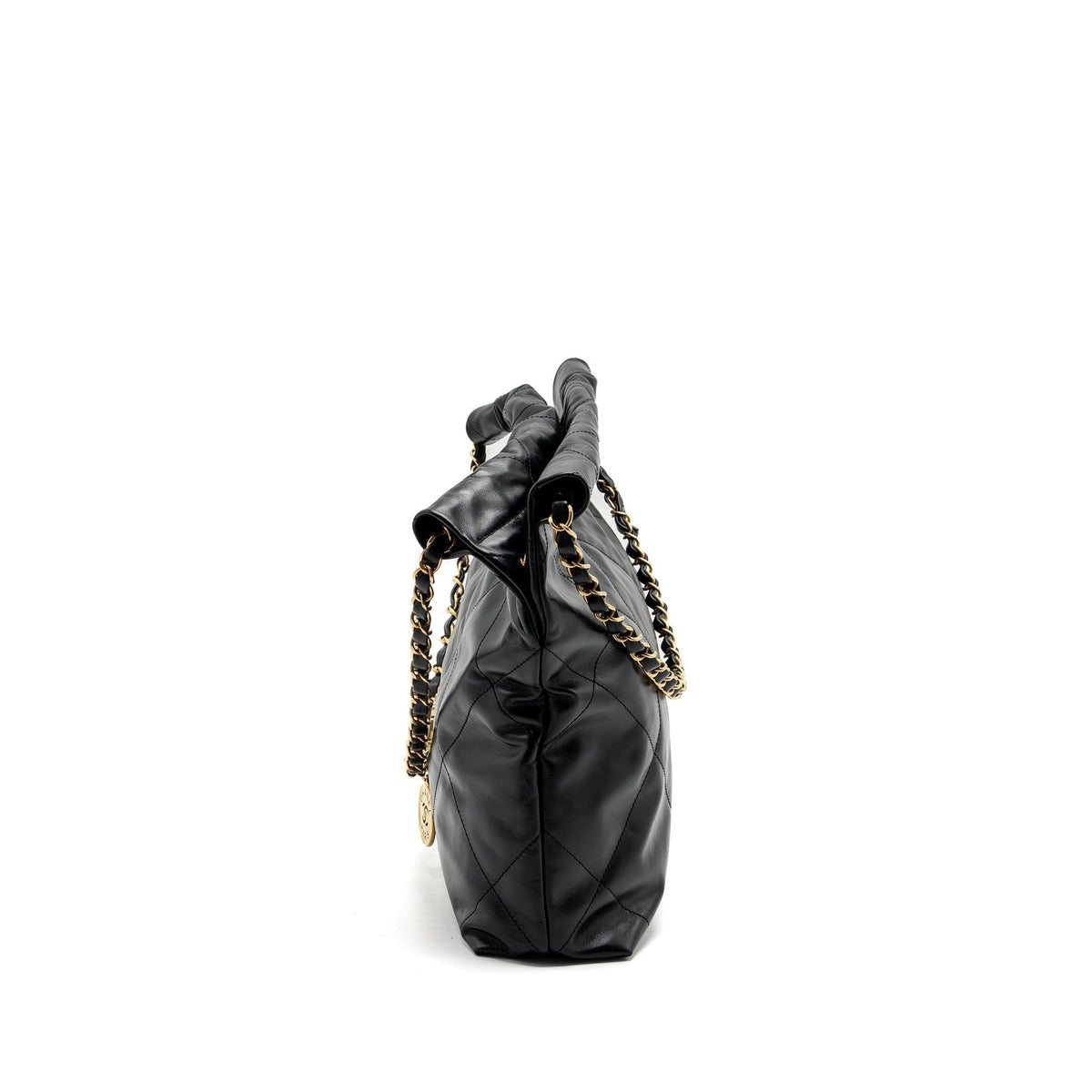 chanel-small-22-bag-gold-letter-shiny-calfskin-black-ghwmicrochip