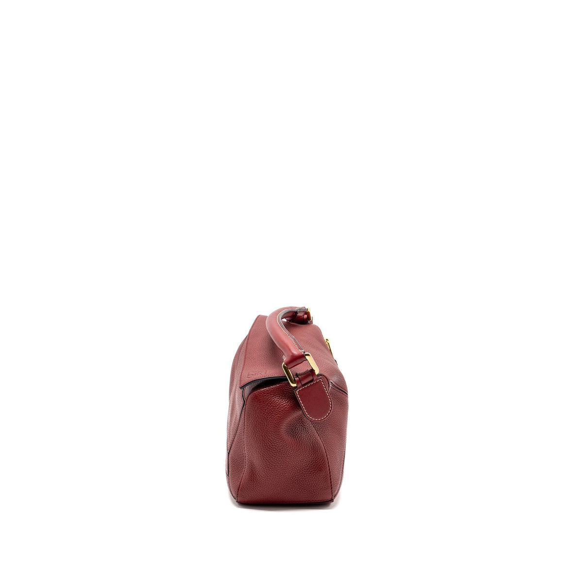 loewe-small-puzzle-grained-calfskin-red-ghw