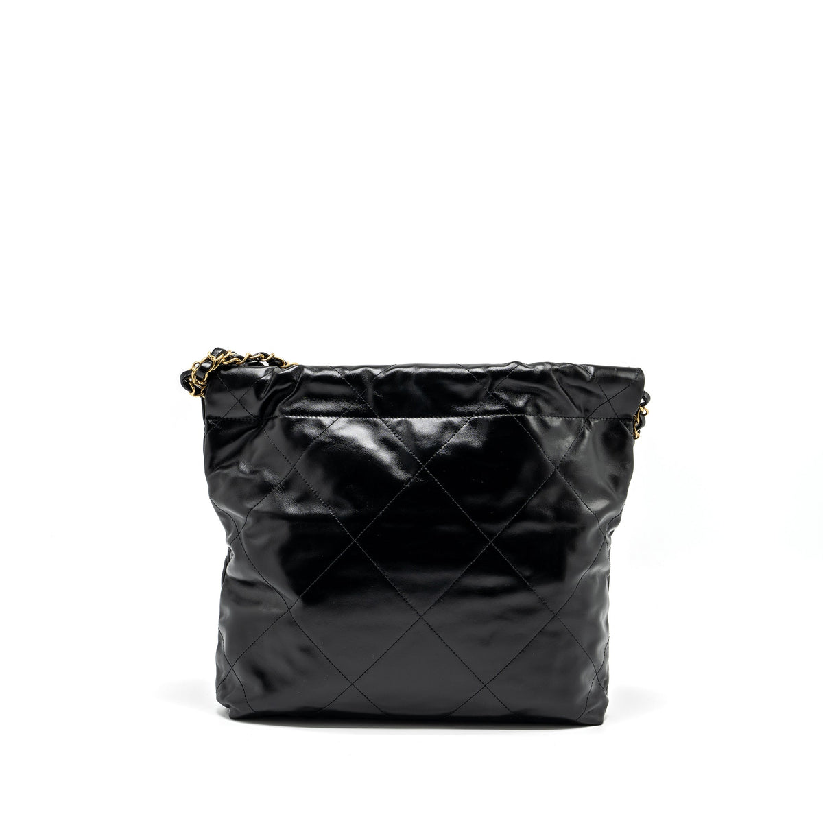 chanel-small-22-bag-gold-letter-shiny-calfskin-black-ghw-microchip-copy
