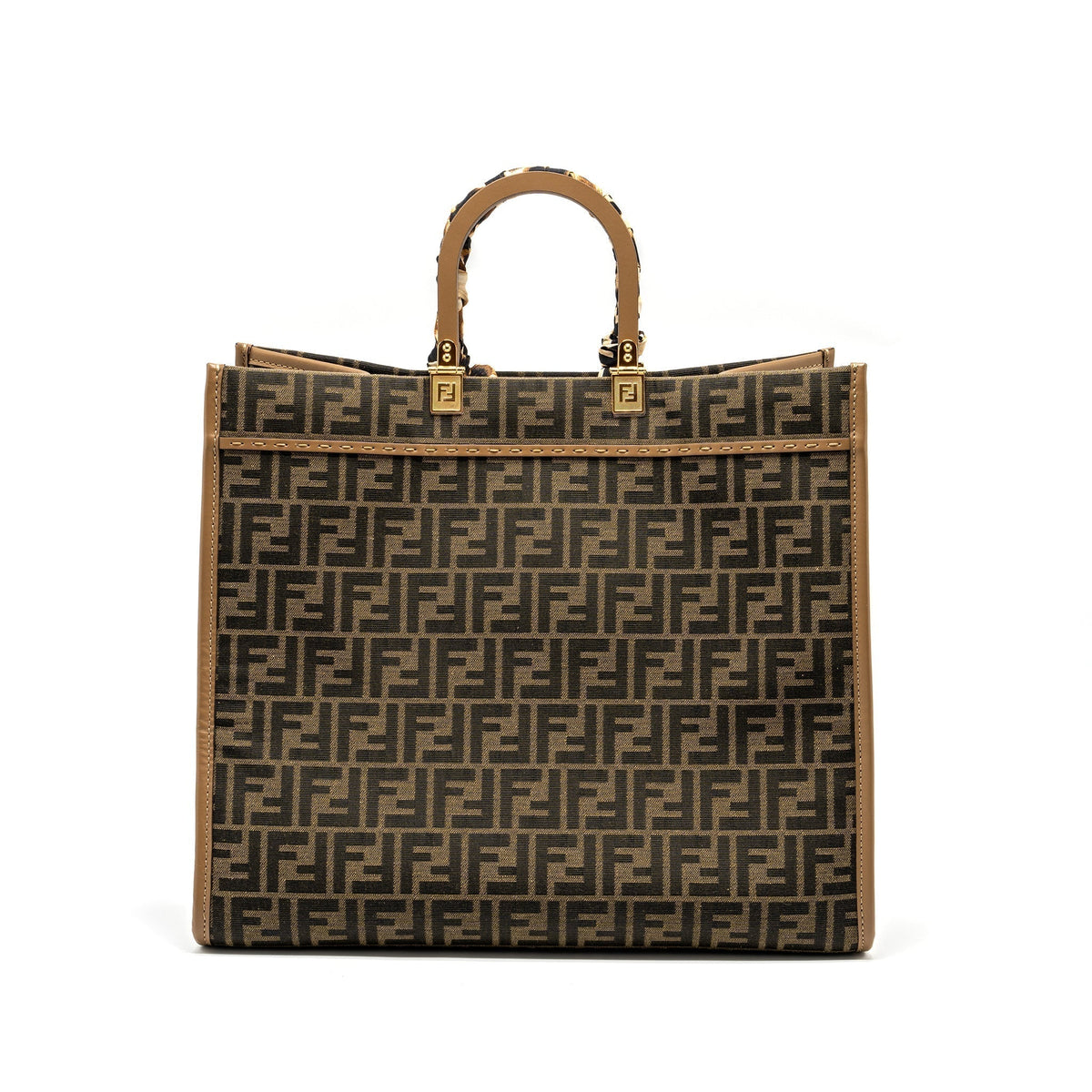 fendi-sunshine-large-tote-shopper-ff-jacquard-fabric-brown-ghw